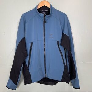 Arc'teryx Blue and Black Lightweight Jacket gamma windstopper Mens XL